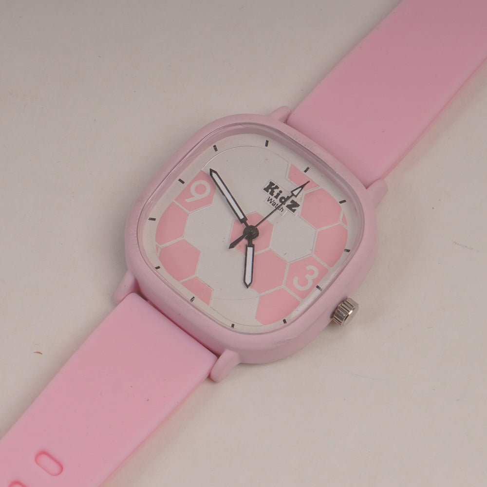 Kids Analogue Watch Light Pink