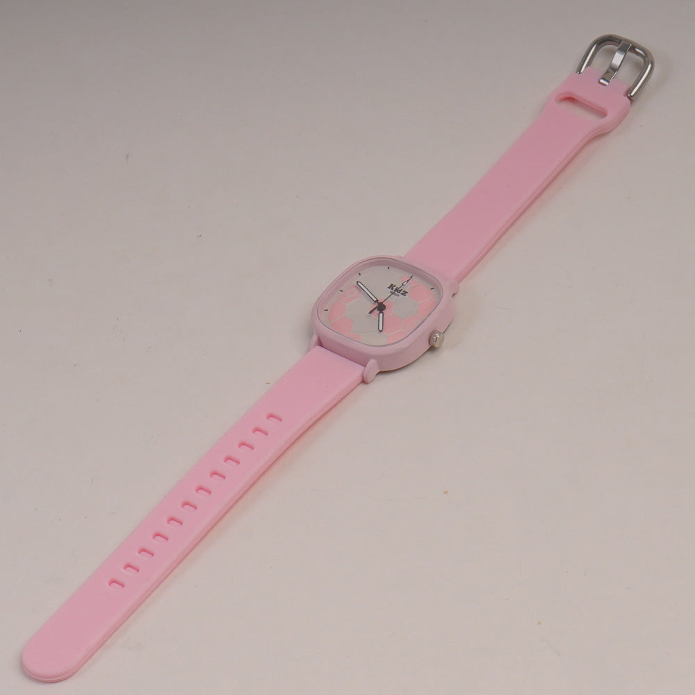 Kids Analogue Watch Light Pink