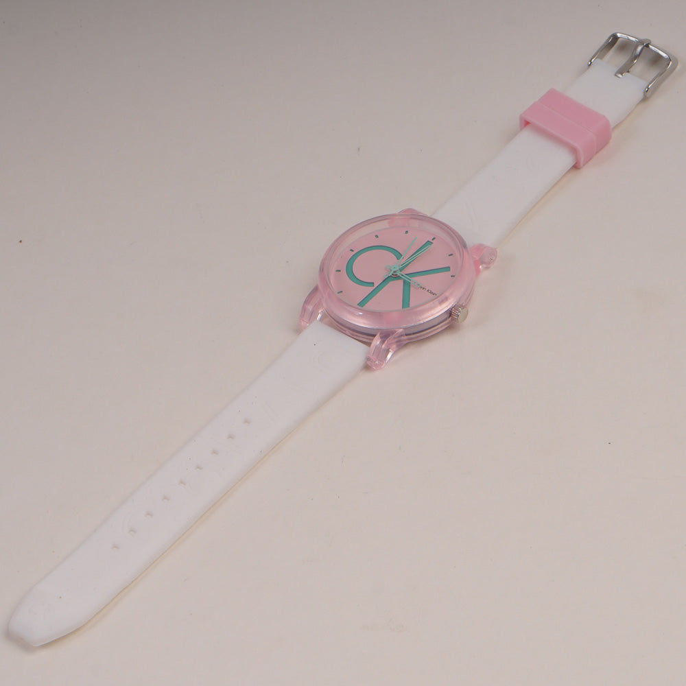 Junior Kids Analogue Watch White Pink