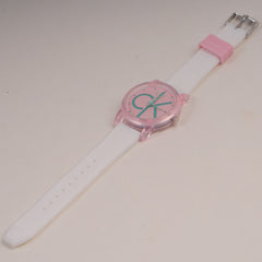 Junior Kids Analogue Watch White Pink