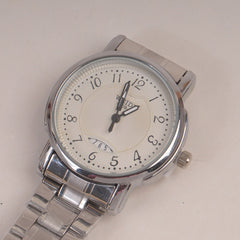 Silver Chain Womans Watch White Dial