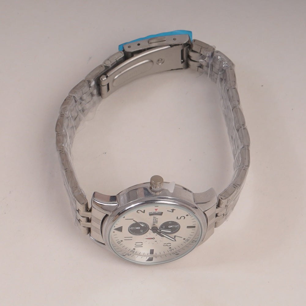 Silver Chain Womans Watch White Dial