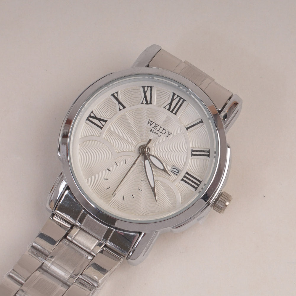 Silver Chain Womans Watch White Dial