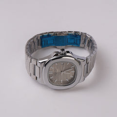 Mens Chain Wrist Watch Silver