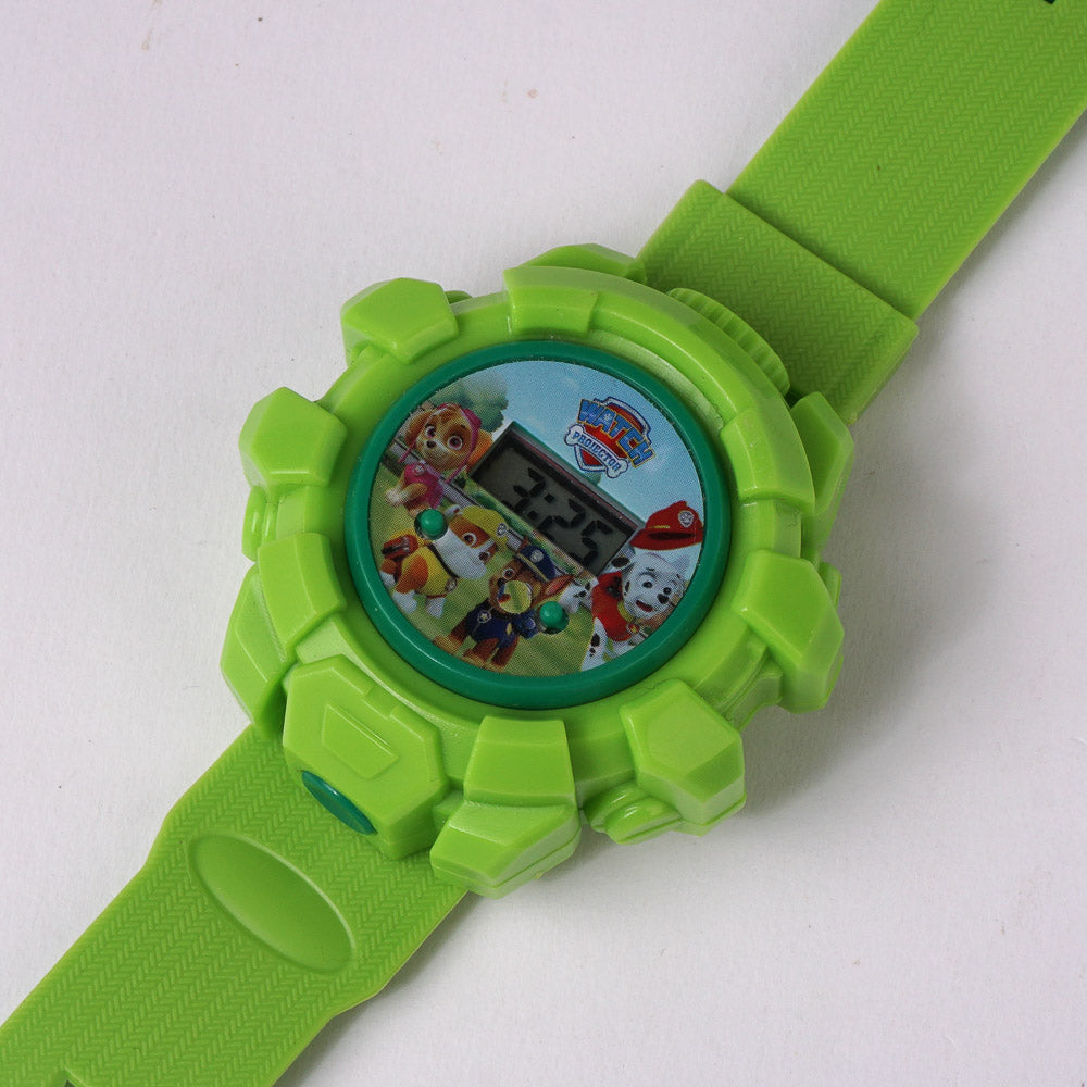 Kids Character Projector Watch Green