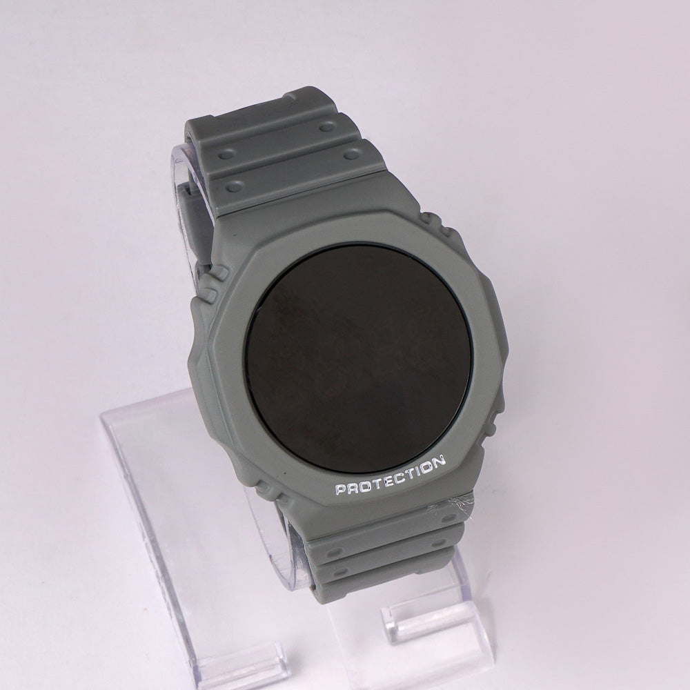 Digital LED Mans Watch Grey