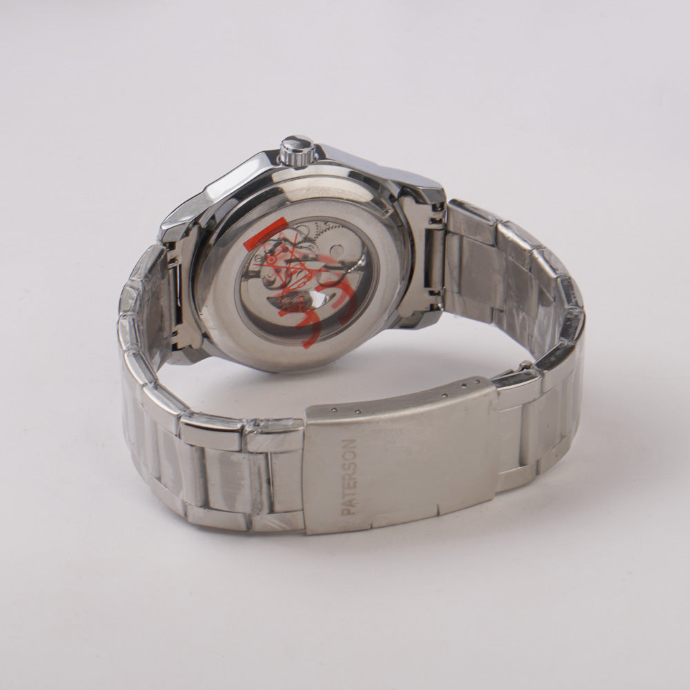 Automatic Watch Chain Mans Automatic Chain Wrist Watch Silver – Thebuyspot.com