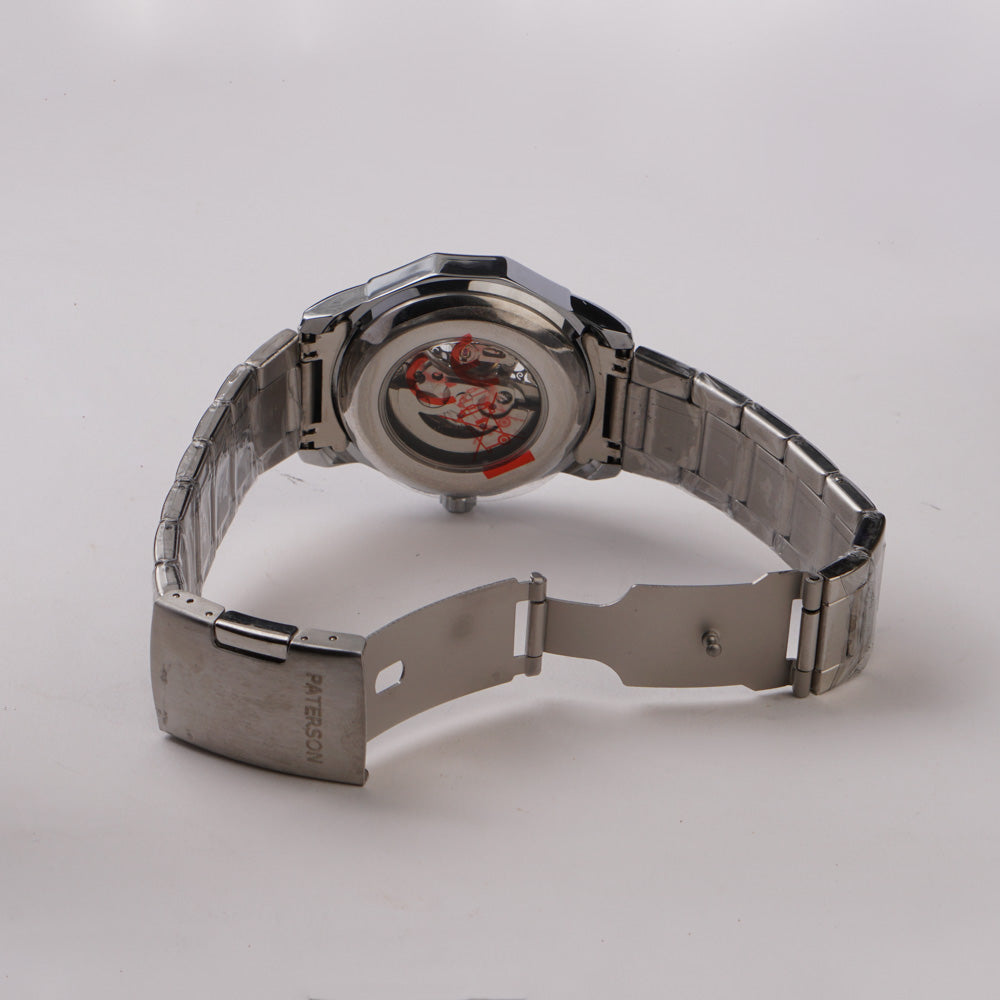 Mans Automatic Chain Wrist Watch Silver