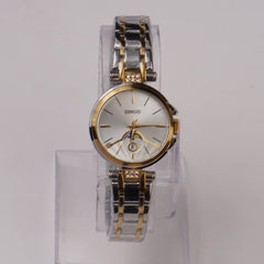 Two Tone Women Chain Wrist Watch