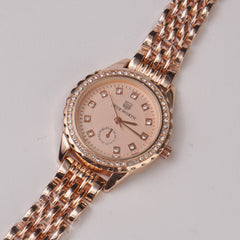 Women's Chain Watch Rosegold Pink