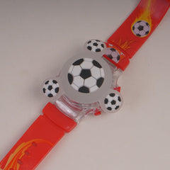 Spinner Watch For KIDS Dark Red Football