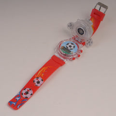 Spinner Watch For KIDS Dark Red Football