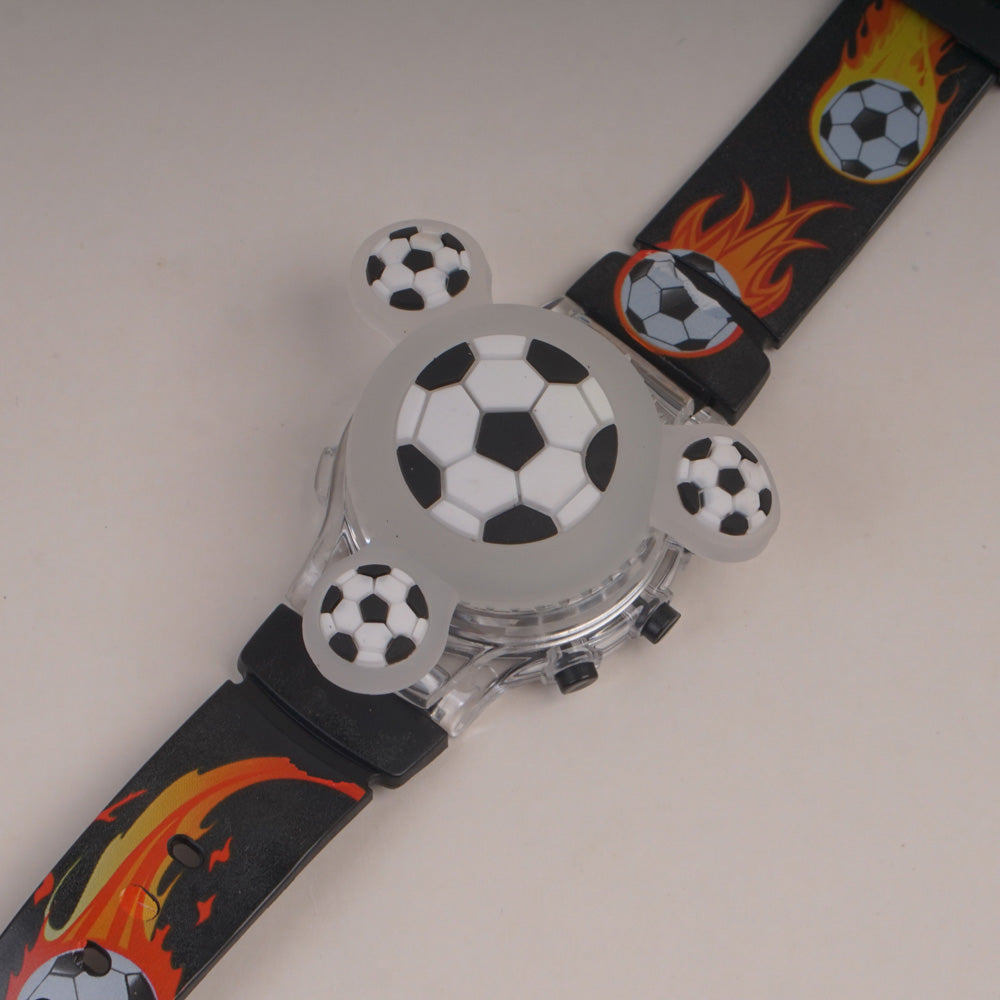 Spinner Watch For KIDS Dark Black Football