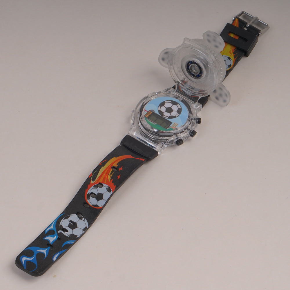 Spinner Watch For KIDS Dark Black Football