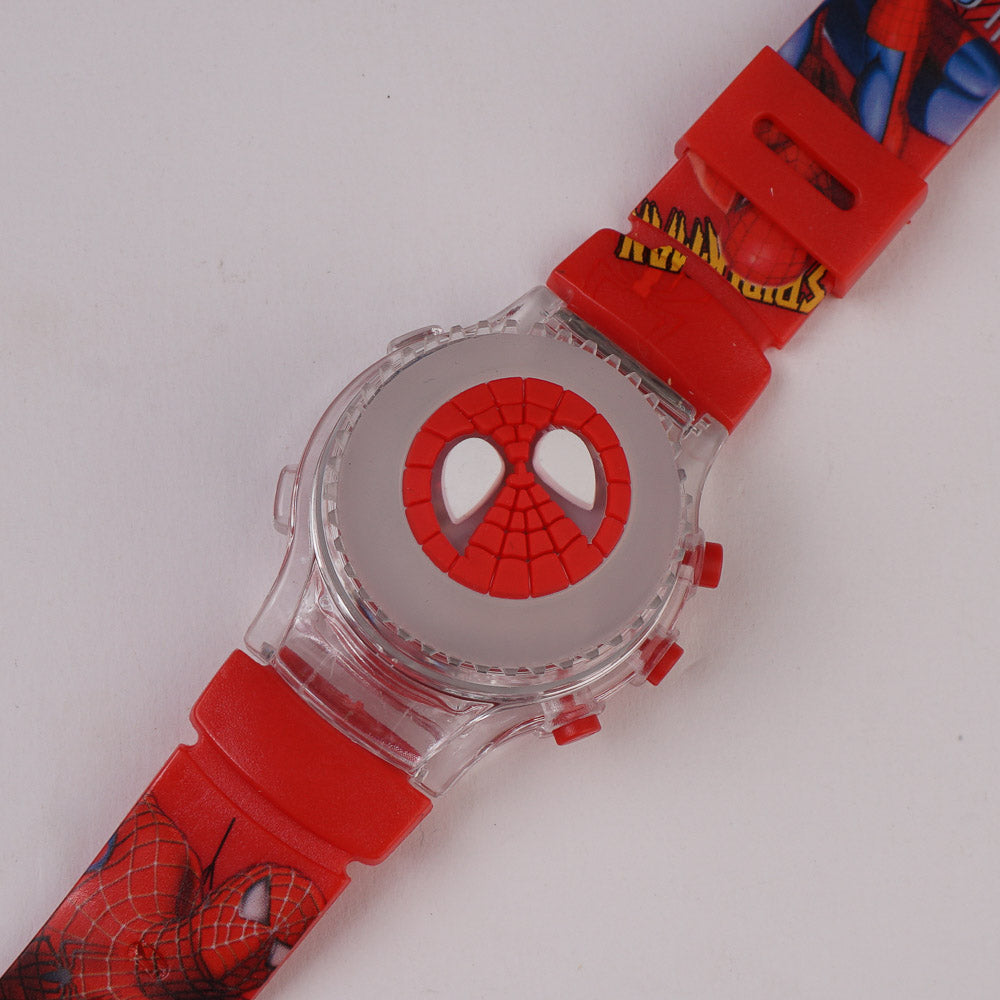 Kids Character Digital Watch Red Spidr