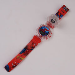 Kids Character Digital Watch Red Spidr