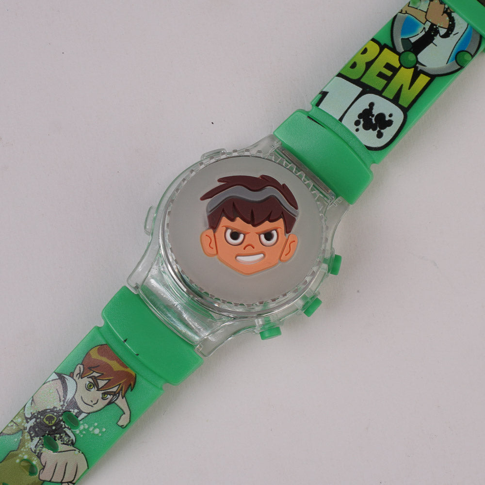 Kids Character Digital Watch Green Ben1.0