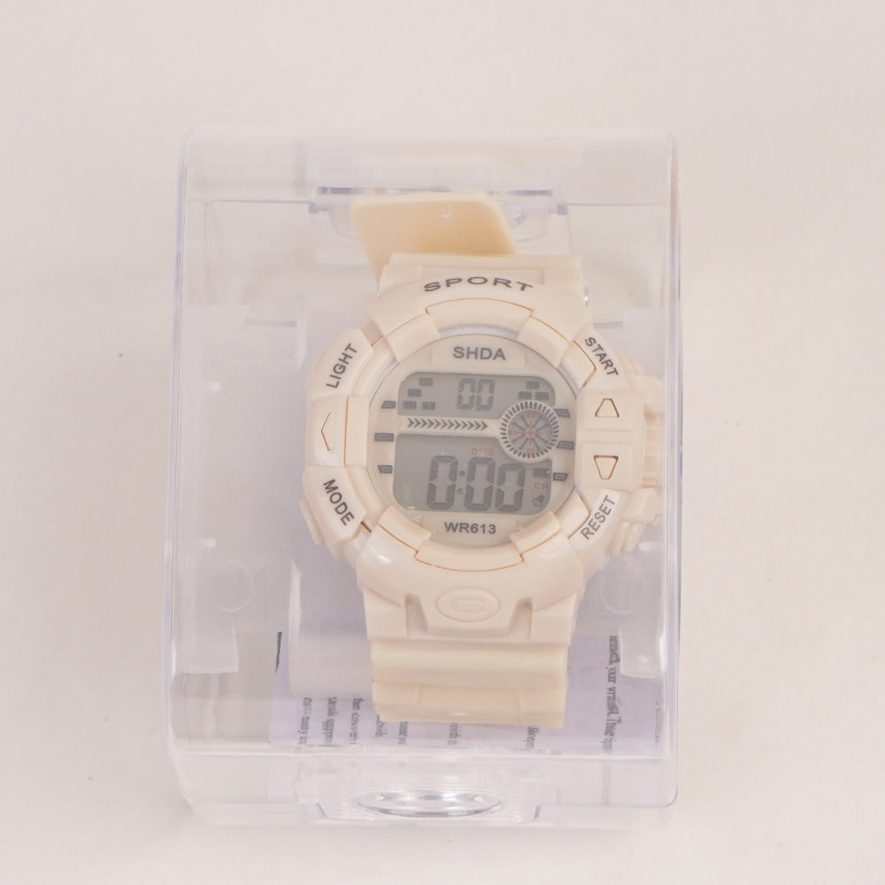 KIDS Digital Sports Watch Beige