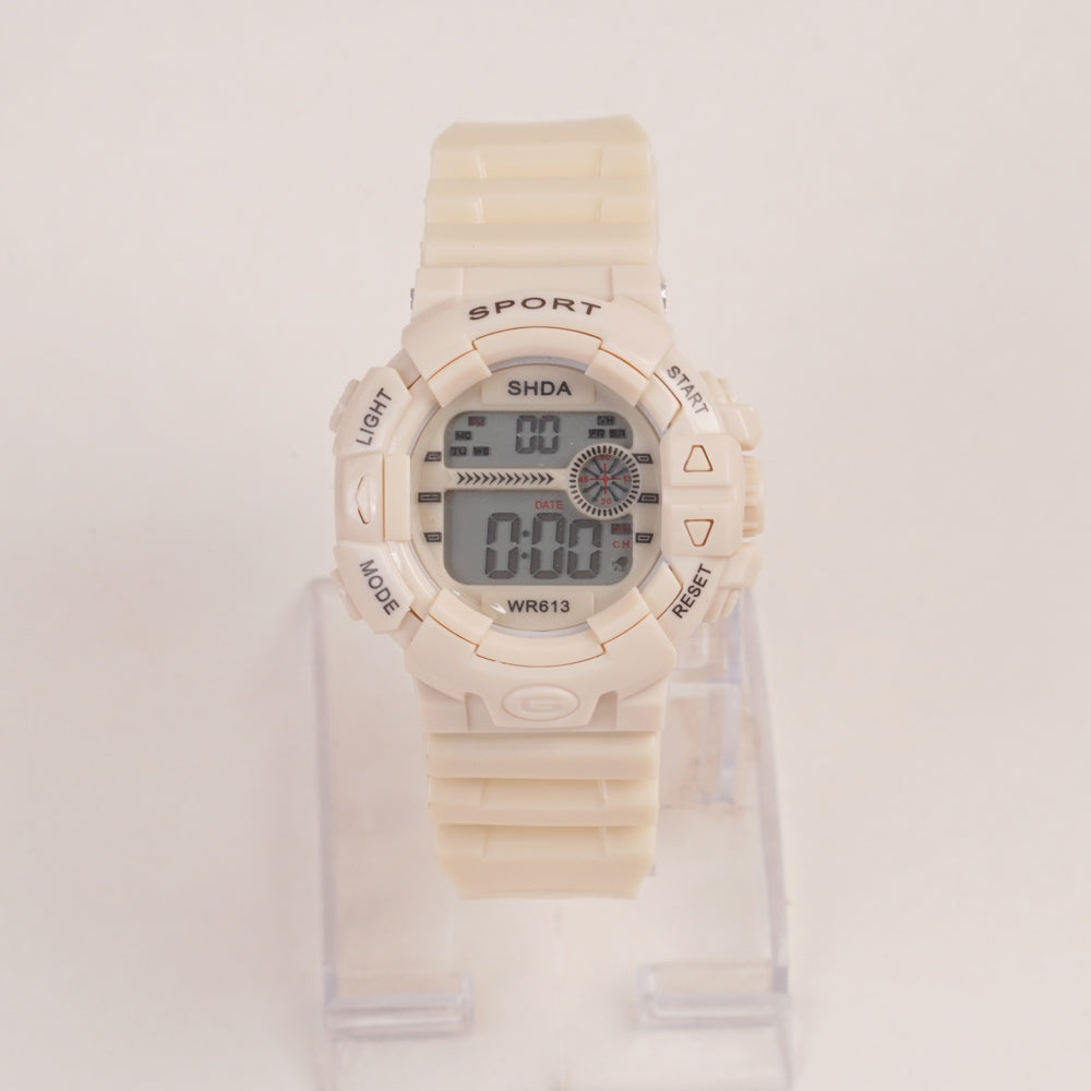 KIDS Digital Sports Watch Beige