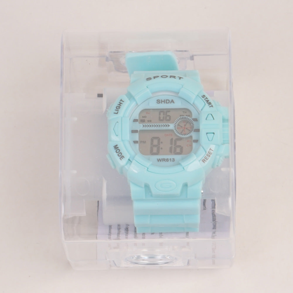 KIDS Digital Sports Watch Cyan