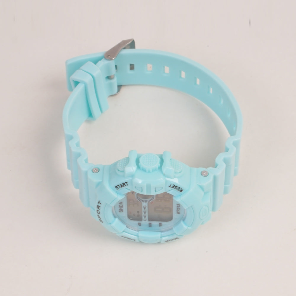 KIDS Digital Sports Watch Cyan