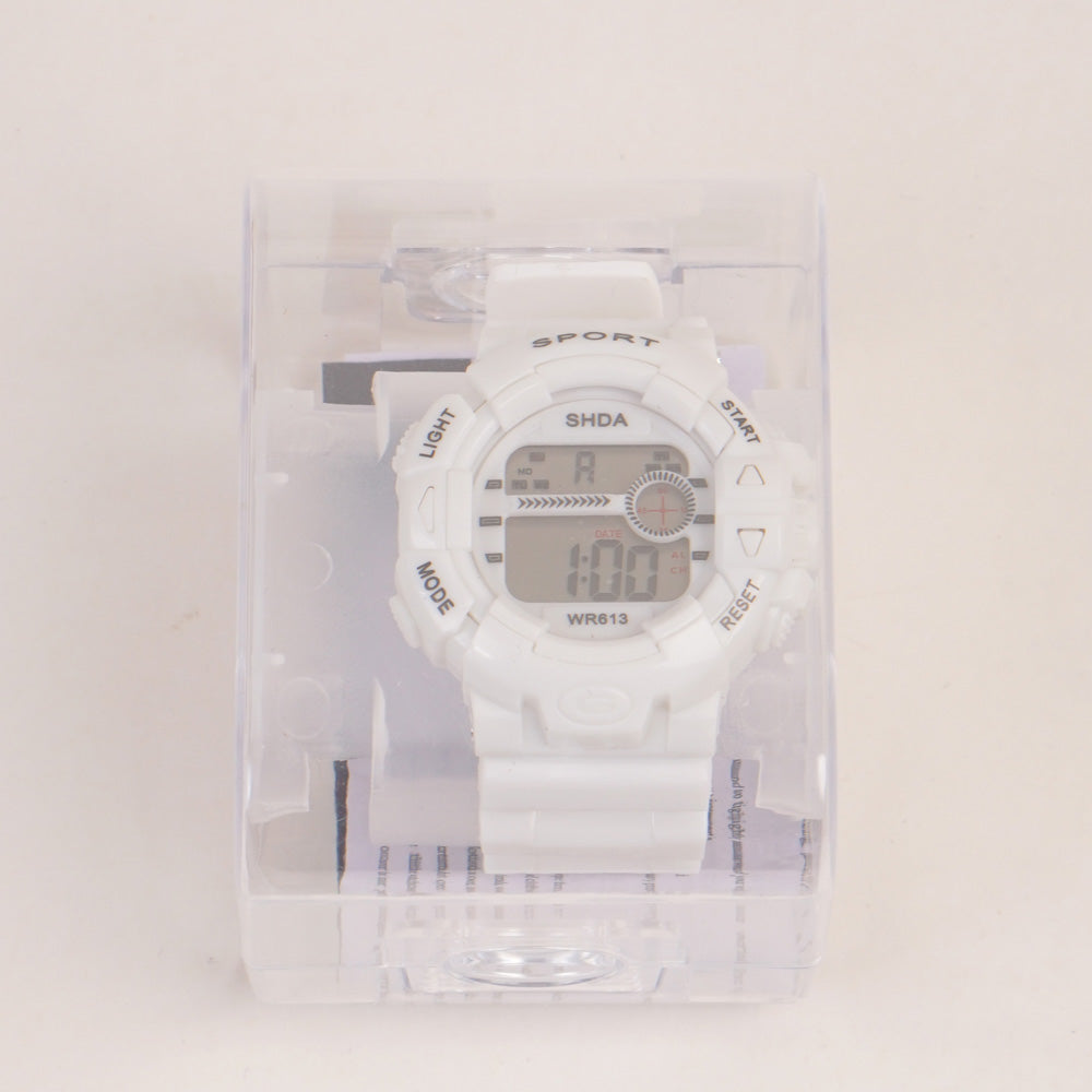 KIDS Digital Sports Watch White