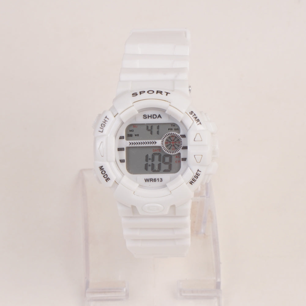 KIDS Digital Sports Watch White