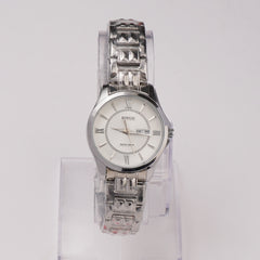 Women's Chain Watch Silver White