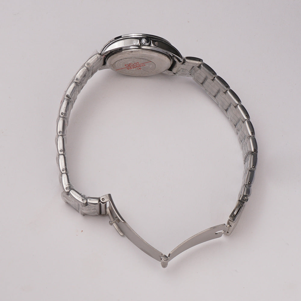Women's Chain Watch Silver White