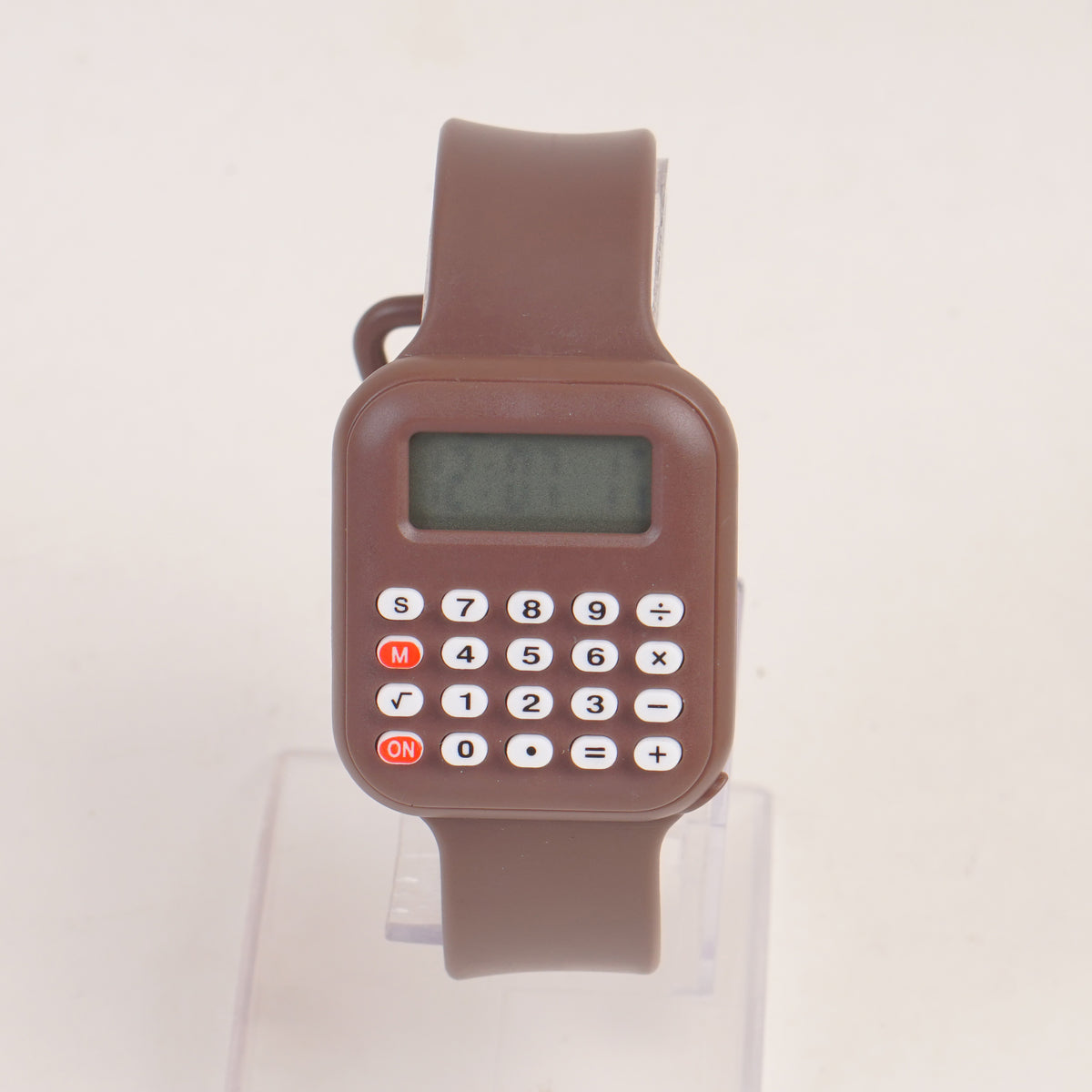 Kids Calculator digital watch brown