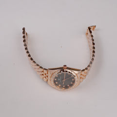 Women's Chain Watch Rosegold Black