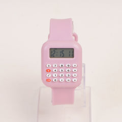 Kids Calculator digital watch Pink