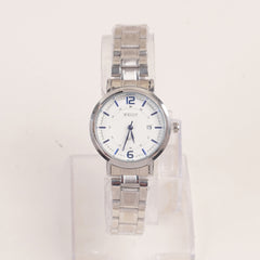 Silver Chain Womans Watch White Dial