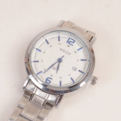 Silver Chain Womans Watch White Dial