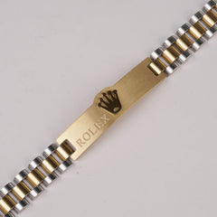 Two Tone Mens Golden Chain Bracelet R3