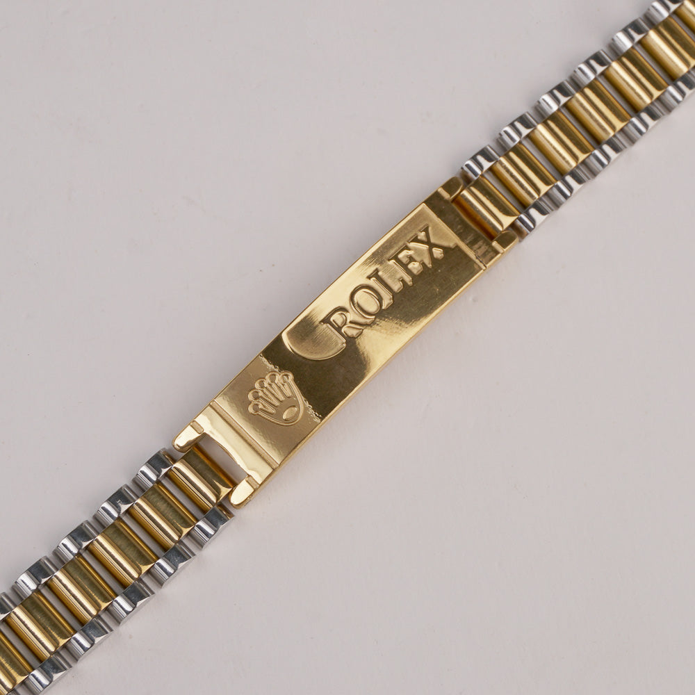 Two Tone Mens Golden Chain Bracelet R1