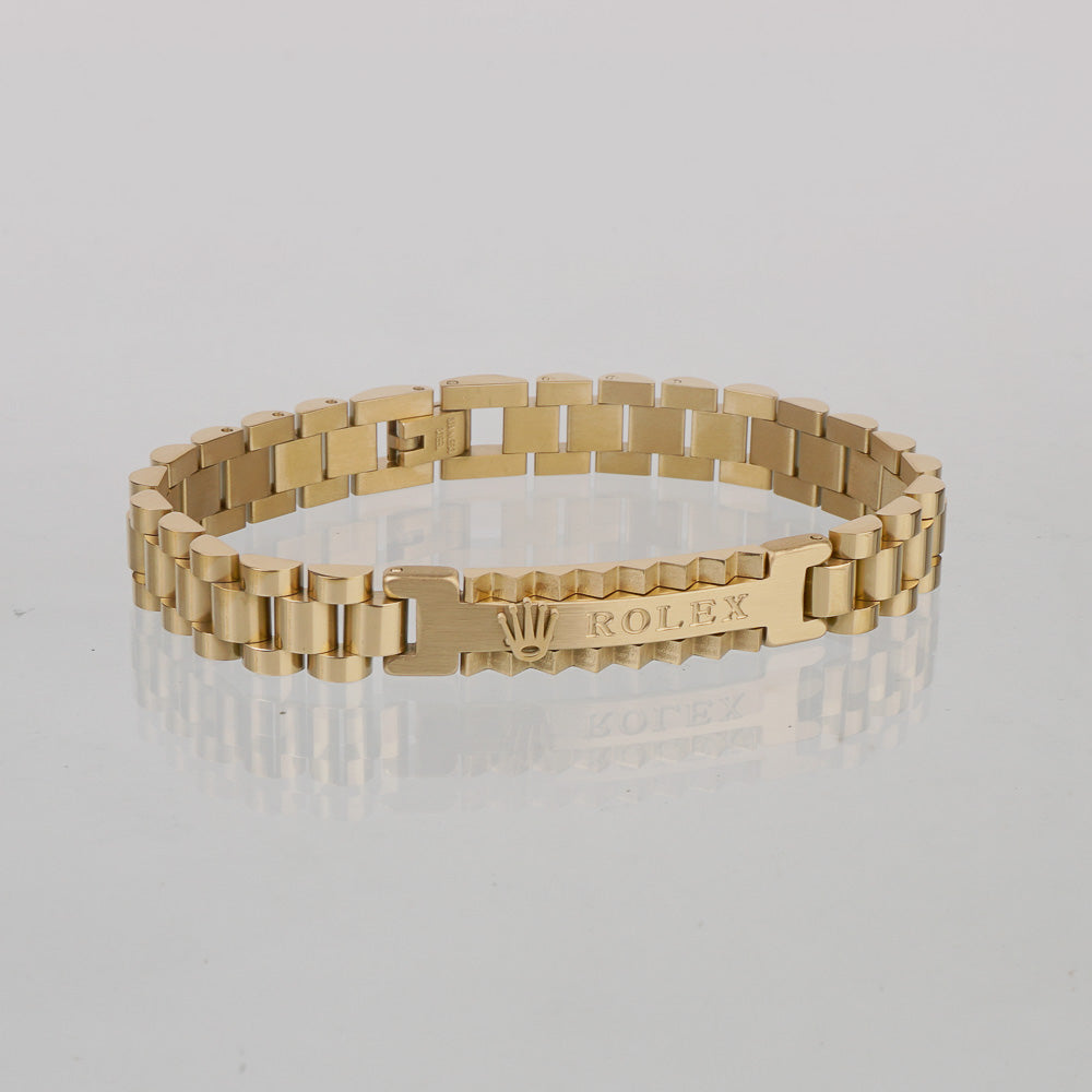 Mens Golden Chain Bracelet R