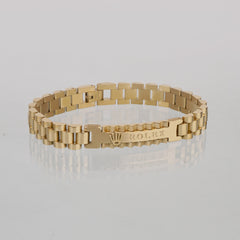 Mens Golden Chain Bracelet R