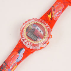 Kids Character Spinner digital watch Red Car