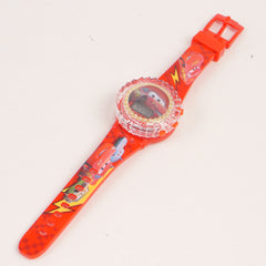 Kids Character Spinner digital watch Red Car