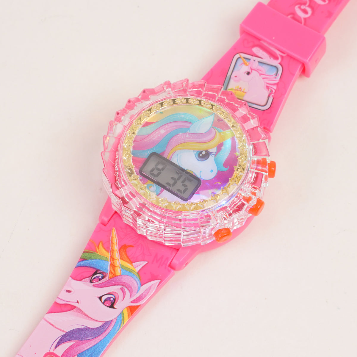 Kids Character Spinner digital watch Pink