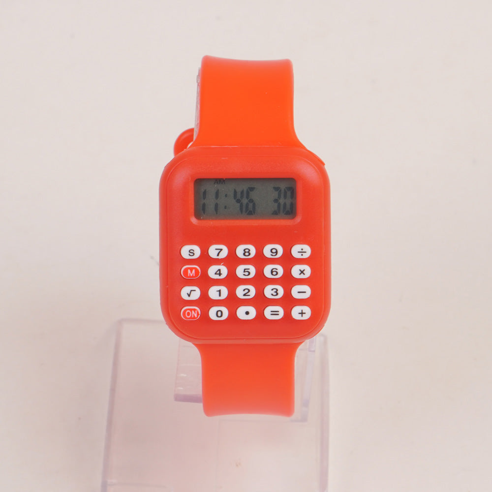 Kids Calculator digital watch Red