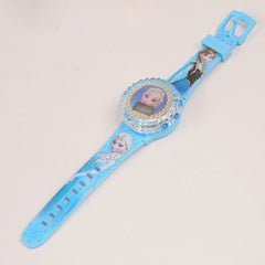 Kids Character Spinner digital watch Cyan