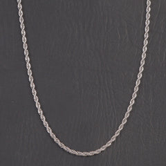 Mens Silver Neck Chain 4mm