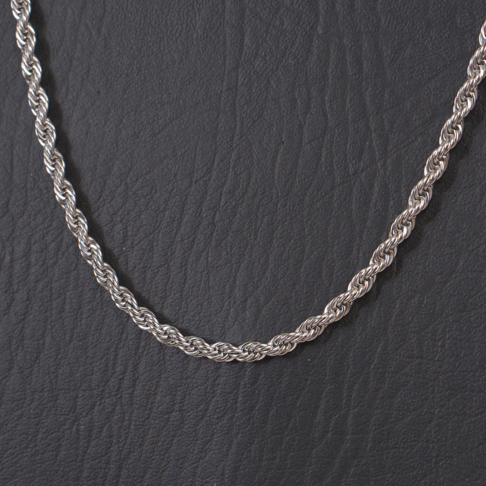 Mens Silver Neck Chain 4mm