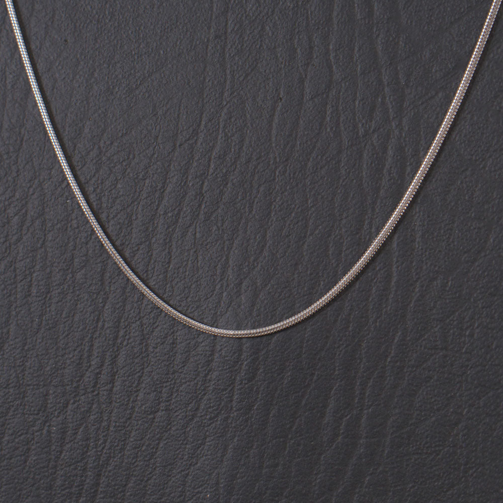 Mens Silver Neck Chain 1mm