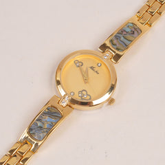 Woman Fancy Chain Watch Golden