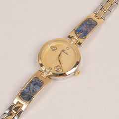 Woman Fancy Chain Watch Golden
