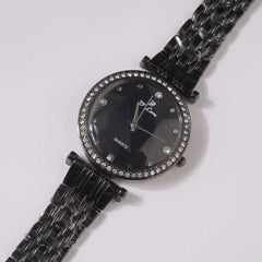 Womens Chain Wrist Watch Black