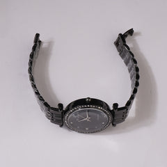 Womens Chain Wrist Watch Black